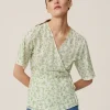 Women MSCH Copenhagen Tops & Tees^MSCHBernelle 2/4 Wrap Top AOP