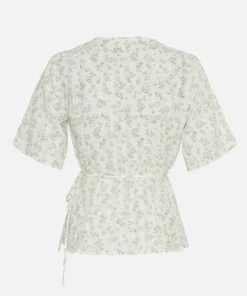 Women MSCH Copenhagen Tops & Tees^MSCHBernelle 2/4 Wrap Top AOP