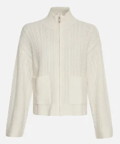 Women MSCH Copenhagen Knitwear | Wool^MSCHBlithe Hope Zip Cardigan