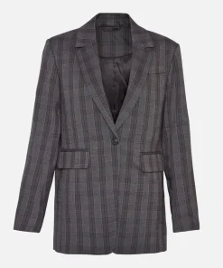 Women MSCH Copenhagen Blazers^MSCHCalile Loose Blazer CHK
