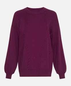 Women MSCH Copenhagen Knitwear | Wool^MSCHCecelia Peony Pullover