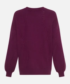 Women MSCH Copenhagen Knitwear | Wool^MSCHCecelia Peony Pullover