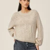 Women MSCH Copenhagen Knitwear | Wool^MSCHDiella Heidi Pullover EMB