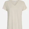 Women MSCH Copenhagen Tops & Tees | Basics^MSCHFenya Modal V Neck Tee
