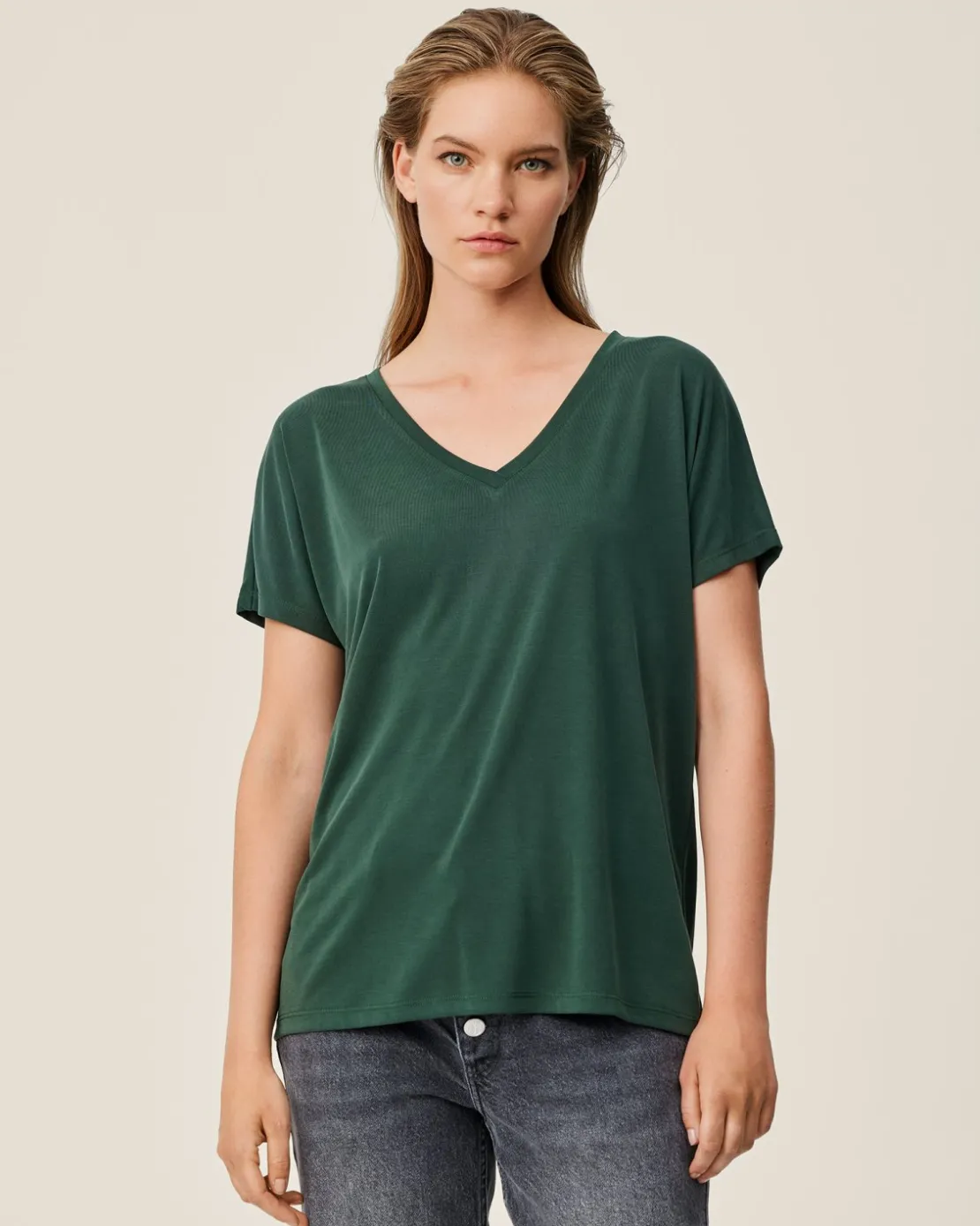 Women MSCH Copenhagen Tops & Tees^MSCHFenya Modal V Neck Tee