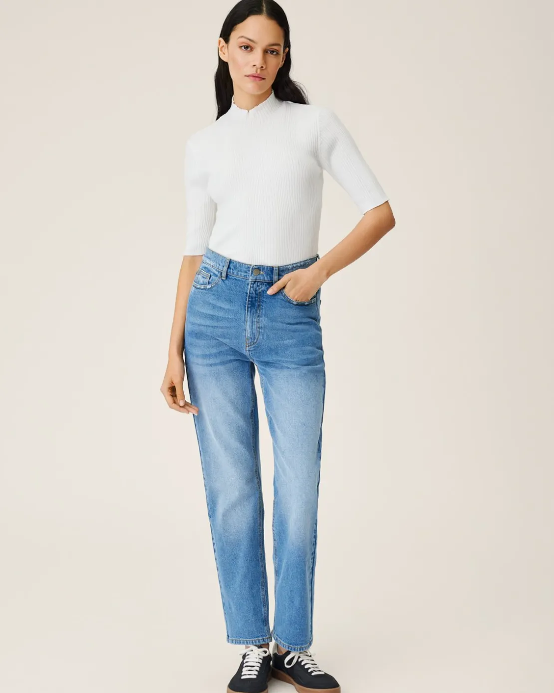 Women MSCH Copenhagen Denim | Bottoms^MSCHGretel Nel HW Slim Ankle Jeans