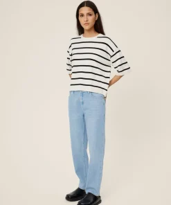 Women MSCH Copenhagen Bottoms | Denim^MSCHKiea Ada Slim Cropped Jeans