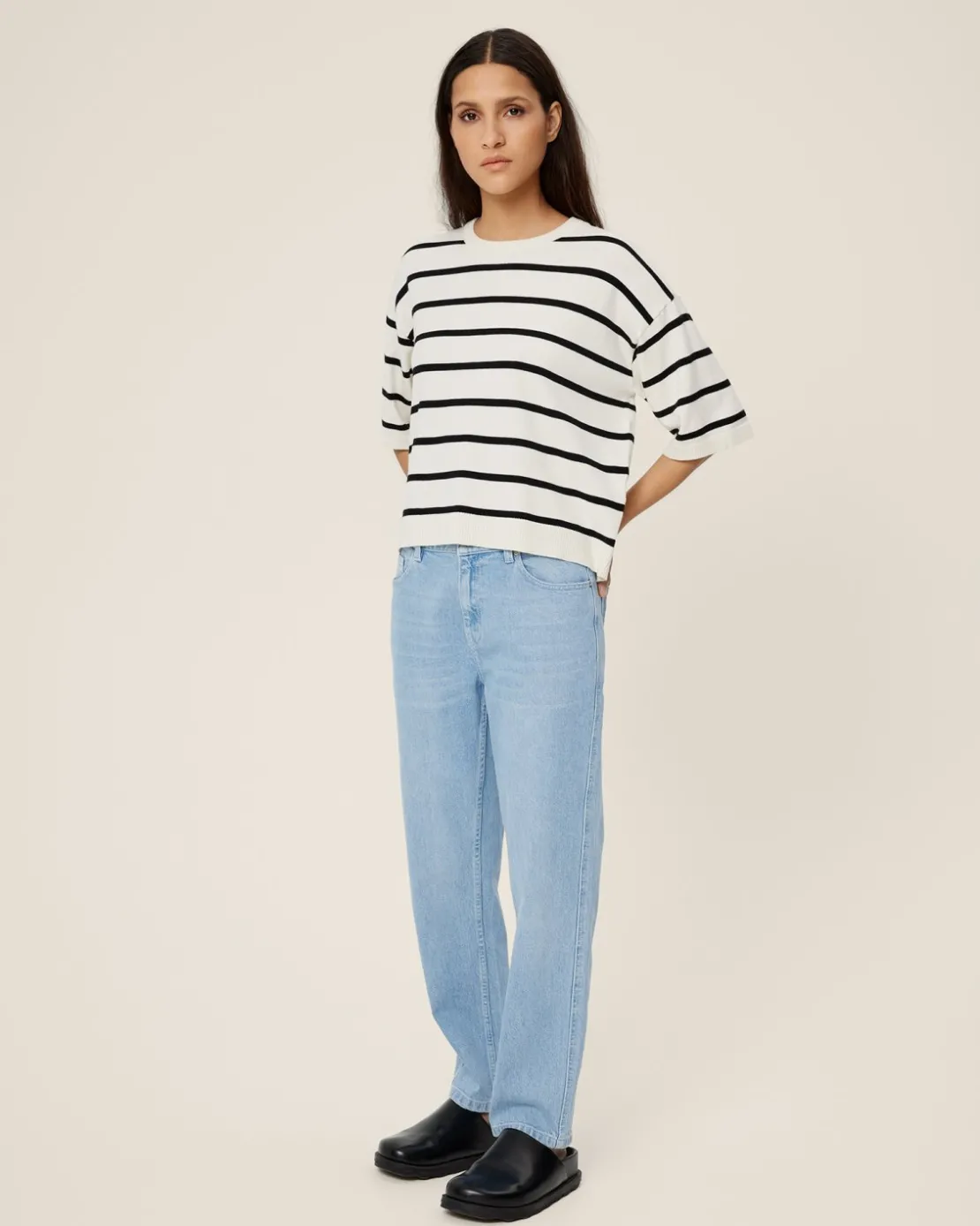 Women MSCH Copenhagen Bottoms | Denim^MSCHKiea Ada Slim Cropped Jeans