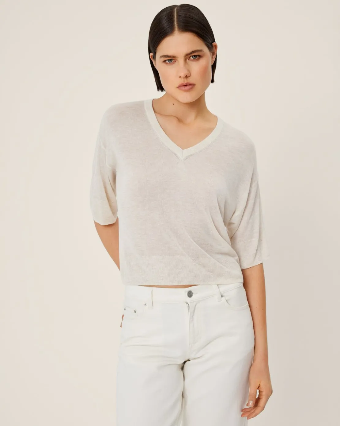 Women MSCH Copenhagen Knitwear^MSCHKobra 2/4 V Pullover