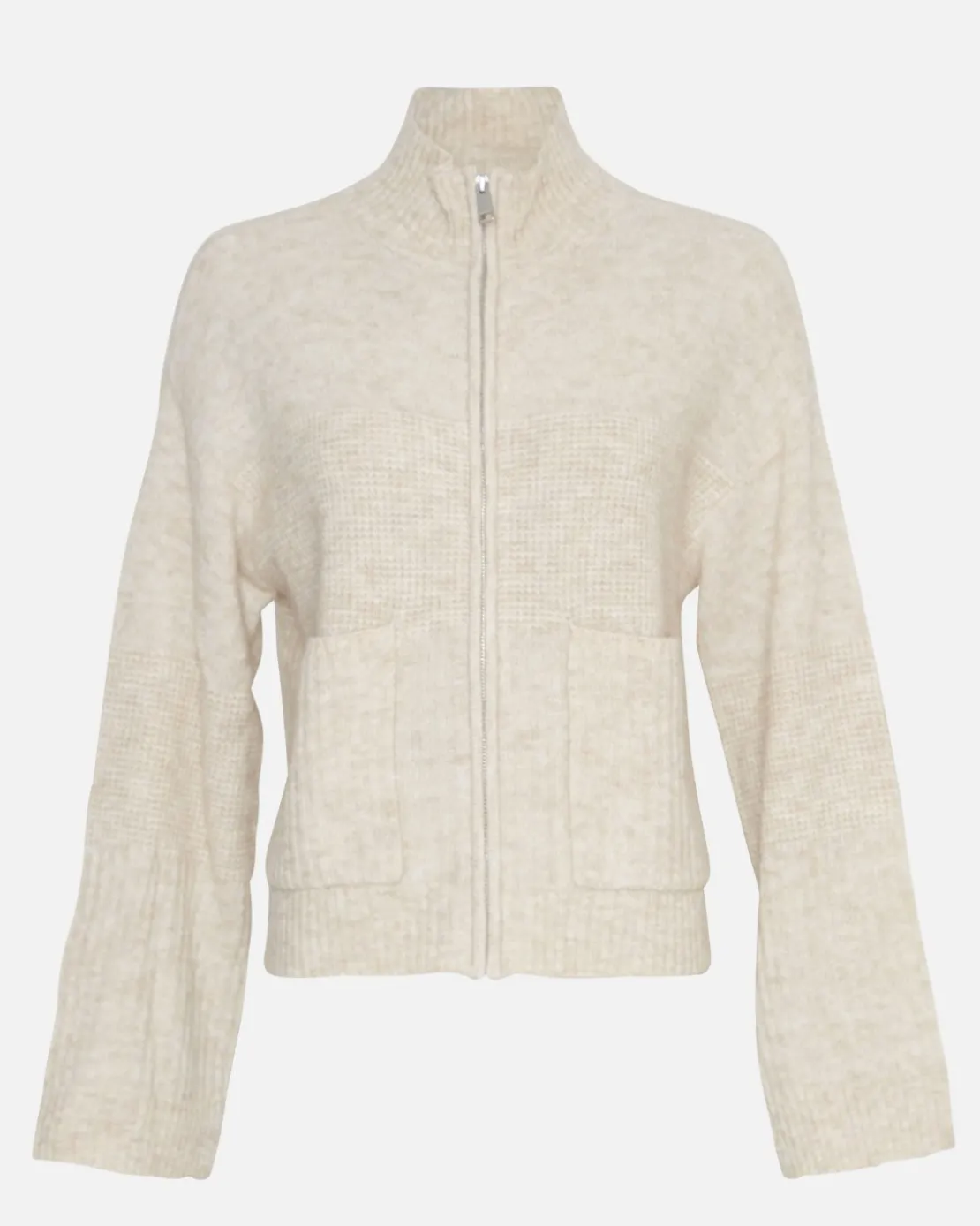 Women MSCH Copenhagen Knitwear | Wool^MSCHLediona Hope Zip Cardigan