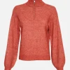 Women MSCH Copenhagen Knitwear | Wool^MSCHLessine Hope Zip Pullover