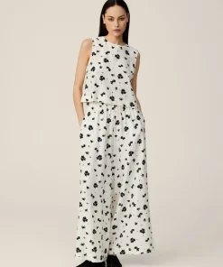 Women MSCH Copenhagen Bottoms^MSCHRojan Vlora HW Pants AOP