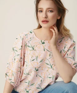 Women MSCH Copenhagen Tops & Tees^MSCHTenya Lyvia 2/4 Top AOP